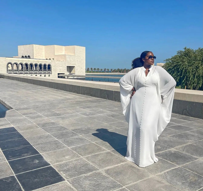 Embroidered Abaya Jellabiya Kaftan Dress