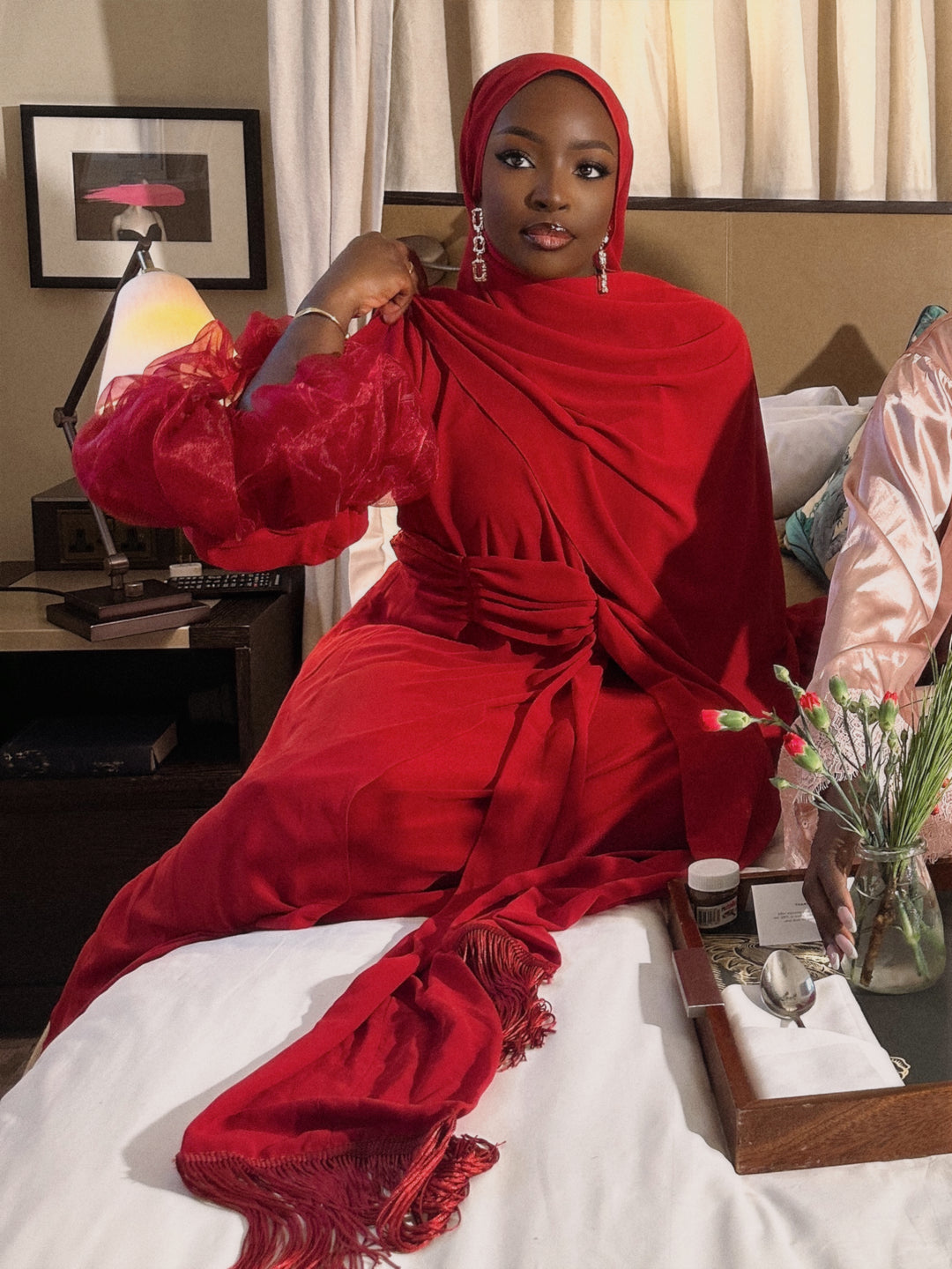 Zanab Wrap Dress Set