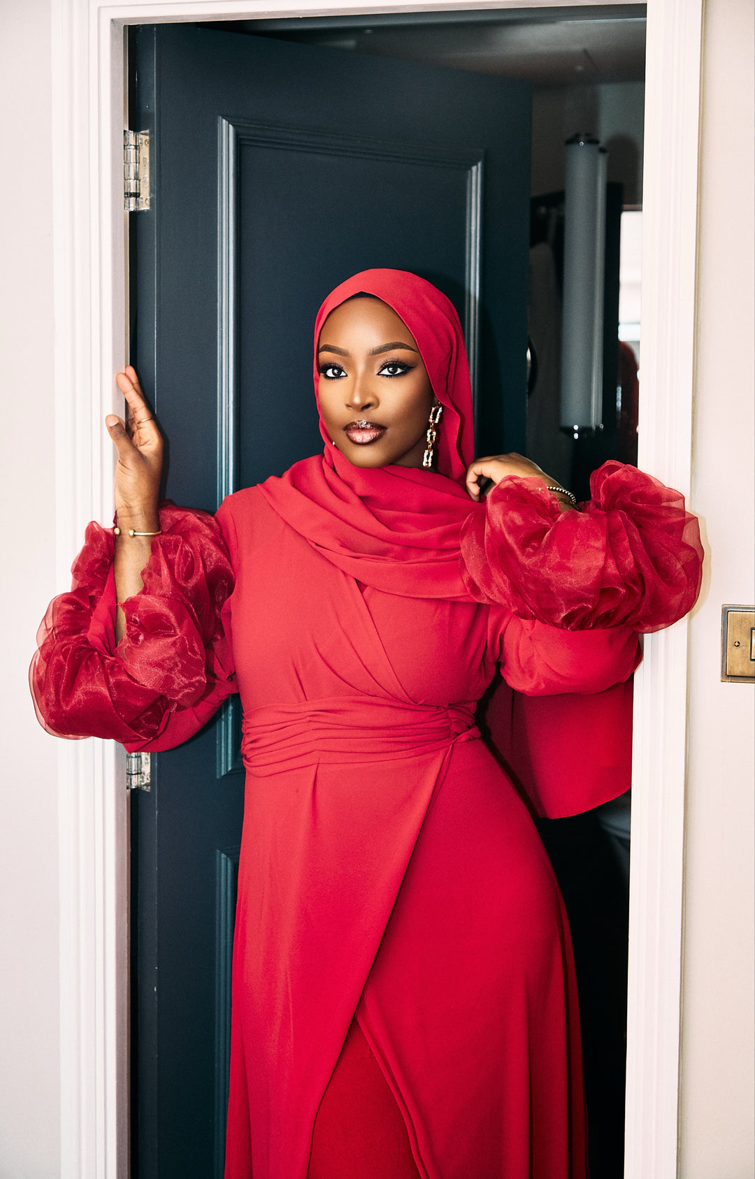 Zanab Wrap Dress Set