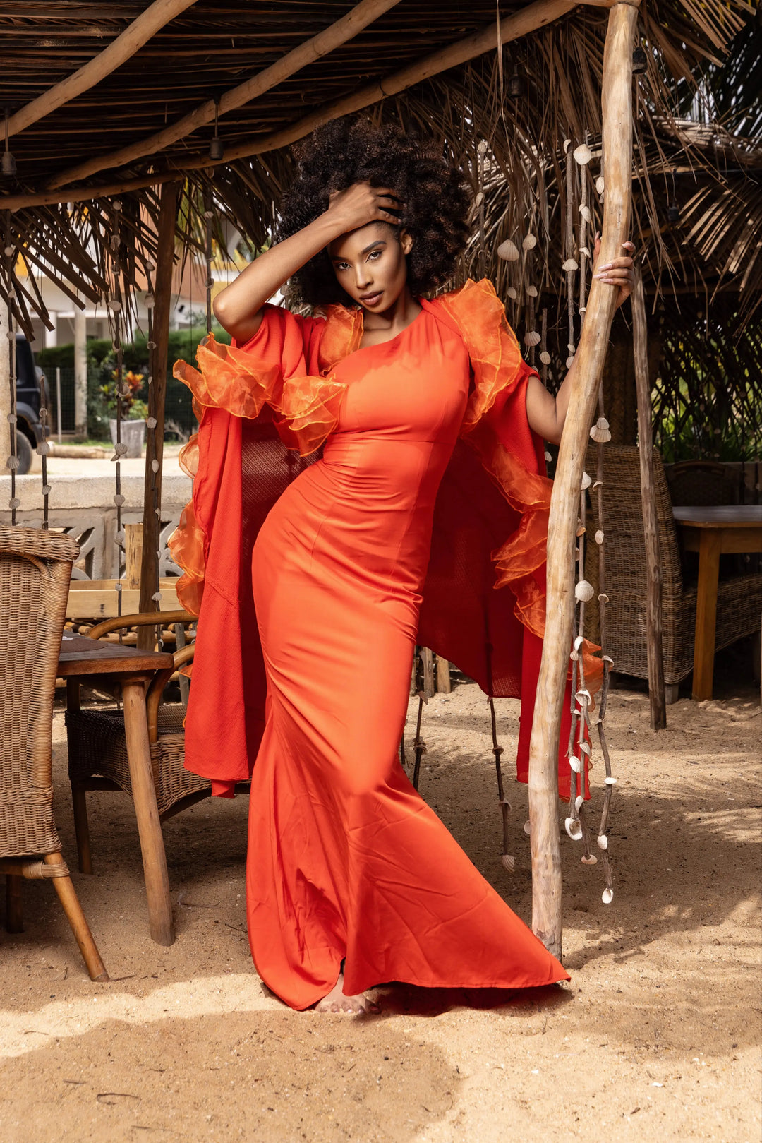 orange fanta dress Fanta Dress Set | Women Party Dress