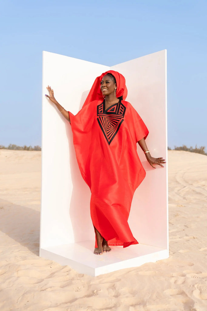 Red/Black Sagnse Bubu – Jellabiya