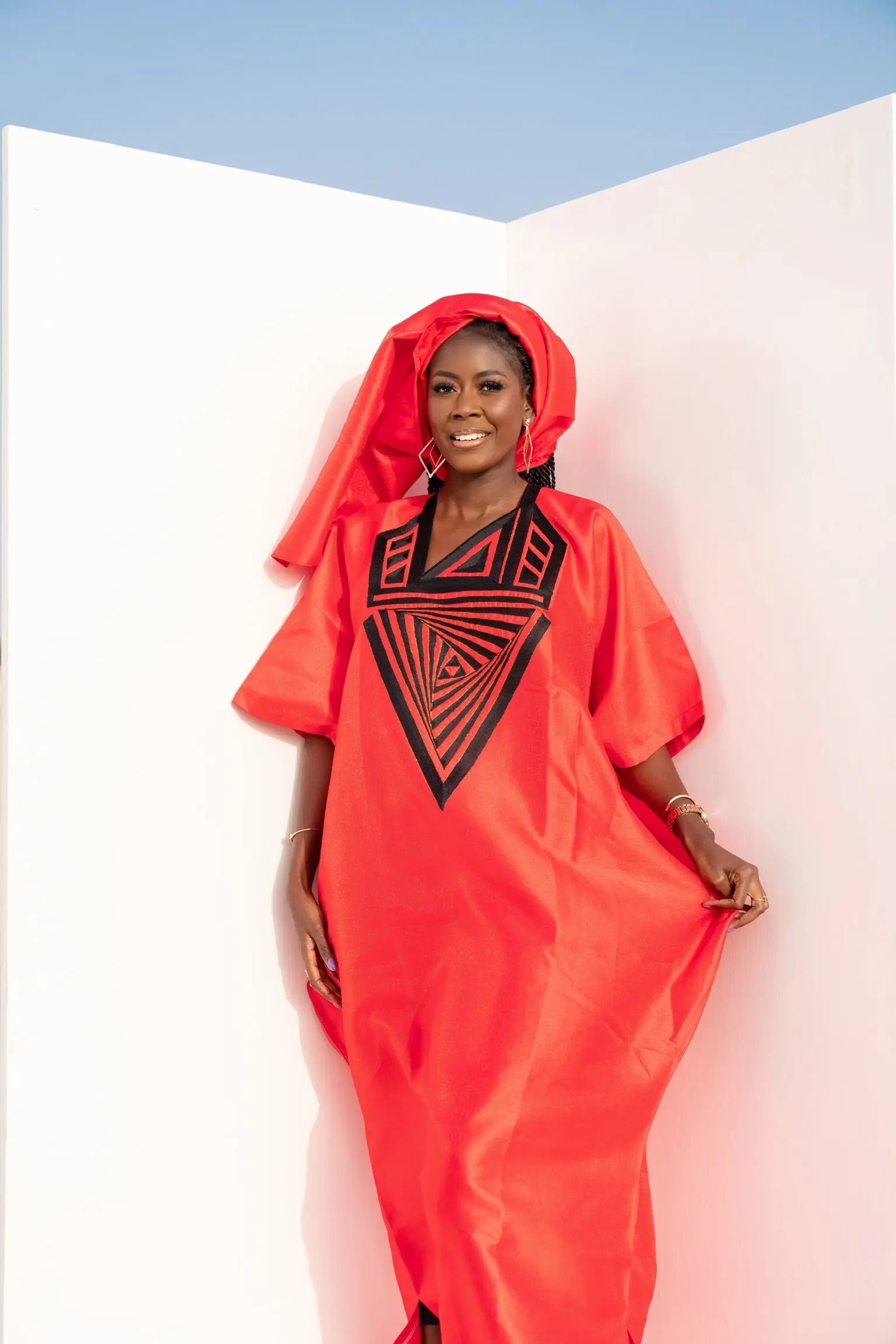 Red/Black Sagnse Bubu – Jellabiya